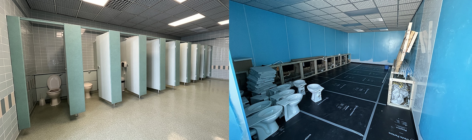 CityGroup completes three commercial WC refurbishments with DDA compliance. Total project value 100k
